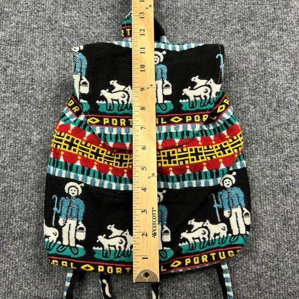 Portugal Sheep Herder Backpack Womens Woven Knit Purse‎ Tote Bag